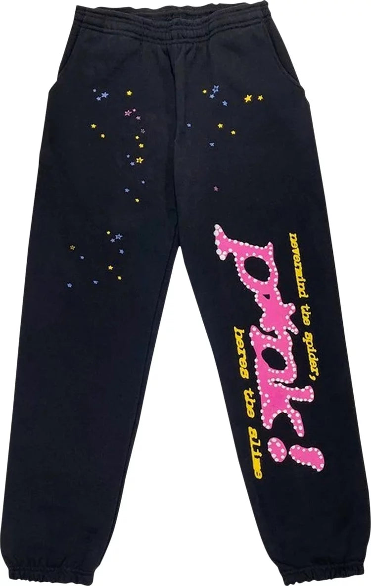 2023 Sp5der P*nk V2 Sweatpant 'Black